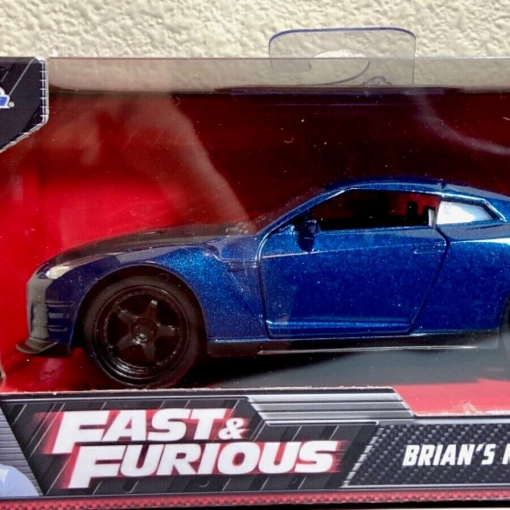 Jada Fast & Furious Brian’s Nissan GT-R (R35) Blue 1:32 Die-cast NIP Paul Walker